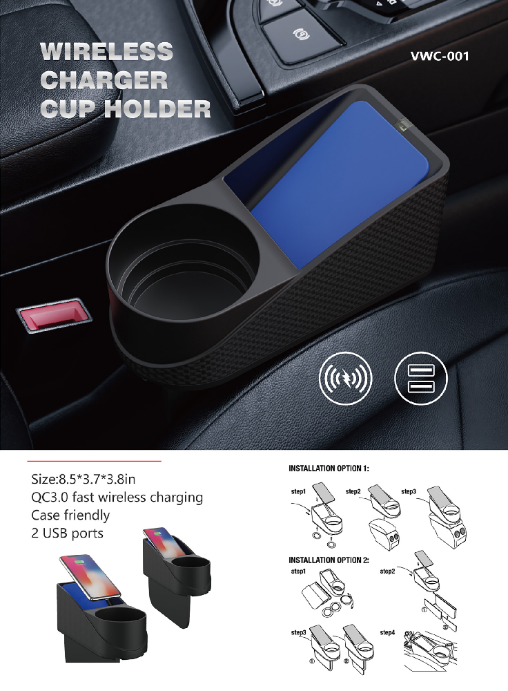 X-racing Wireless Charger Cup Holder VWC-001
