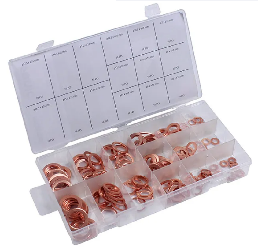 X-racing ASSORTED COPPER WASHERS KIT-150PCS NM-ACW001