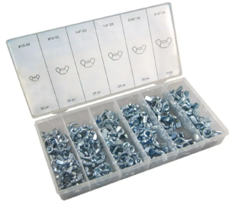 X-racing ASSORTED WING NUTS KIT-150PCS NM-AWN001