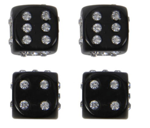 X-racing Valve Caps Bling Dice NM-VC005