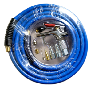 X-racing 3/8” X 25 FT PVC AIR HOSE WITH 9-PIECE AIR ACCESSORY KIT NM-ART008