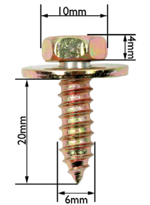 X-racing PANEL SCREWS WITH  WASHERS NM-PSW002