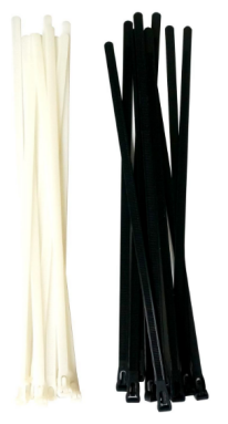 X-racing 20PCS 12" BLACK&WHITE REUSABLE WIRE TIE NM-WT009